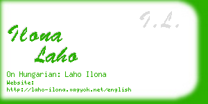ilona laho business card
